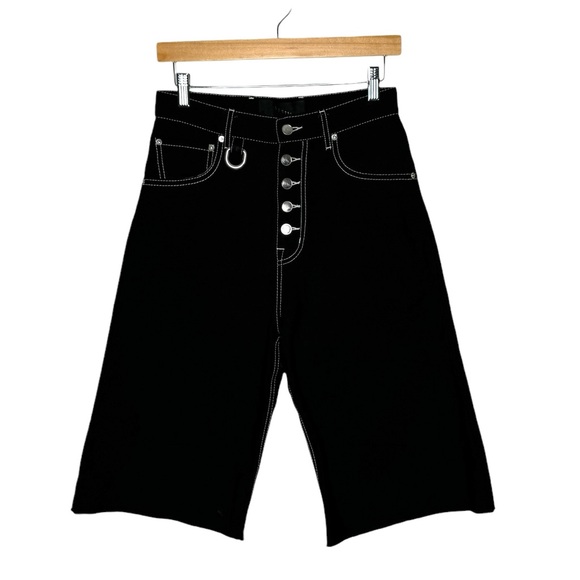 Linder NYC | Denim Dakota Shorts in Black W28 - Picture 2 of 11